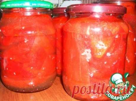 ПЕРЕЦ МАРИНОВАННЫЙ за 15 минут - кулинарный рецепт
Перец болгарский (мясистый,красный) — 2,5 кг
Вода — 0,5 л
Масло растительное — 150 мл
Уксусная эссенция (или 8 ст.л. уксуса 9%) — 1 ст. л.
Сахар — 150 г
Соль — 50 г
Чеснок (по вкусу)