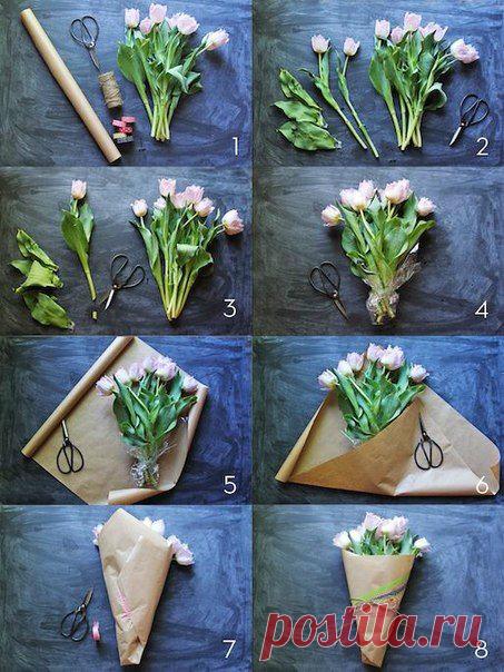 Упаковка букетов