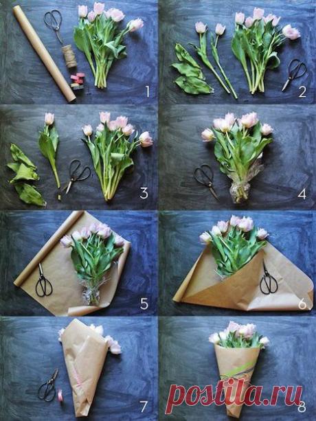 Упаковка букетов