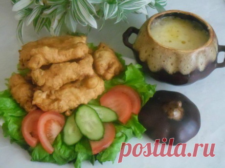 Курочка в кляре с грибным супом | Ваши любимые рецепты