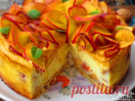 Итальянский пирог с персиками | Кулинарные рецепты от «Едим дома!»