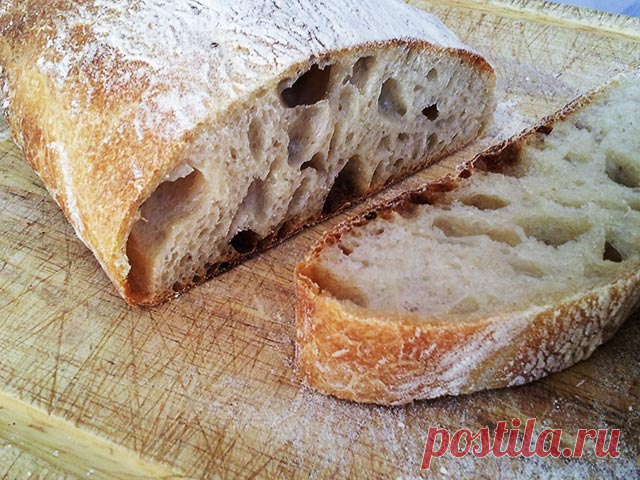 CIABATTA ITALIANA: рецепт чиабатты с семолиной