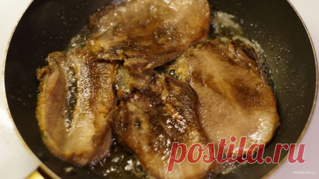 Рецепт жаренного говяжьего языка. Вкуснотища