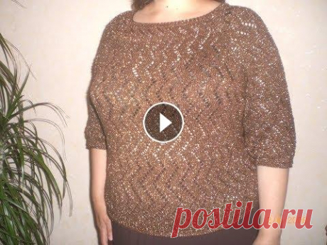 17. Ажурные женские кофточки спицами. Всем доброго времени суток! Хочу вам показать свои ажурные кофточки. Прошу прощения за освещение, искажается оттенок пряжи. Плохо зимой ролики снимать...