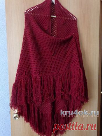 Шаль крючком для начинающих, 20 моделей со схемами и описанием