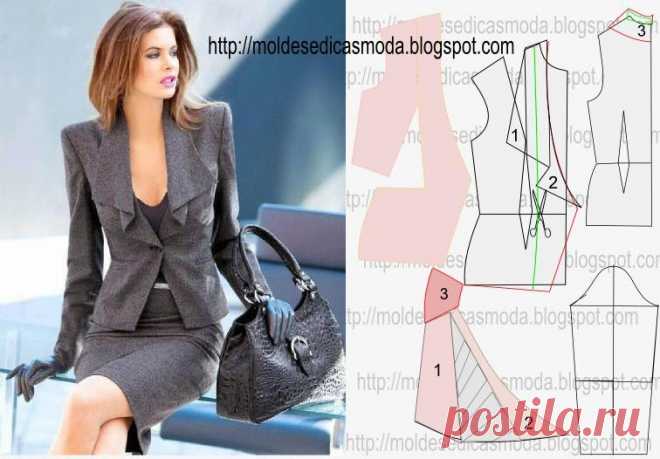 Шьем юбочный костюм для женщин.МК