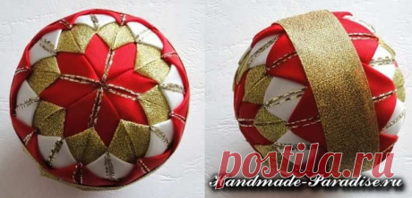 Шишки из лент в технике артишок - Handmade-Paradise