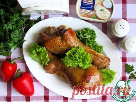 Голени индейки в сливочно-сырном соусе – кулинарный рецепт