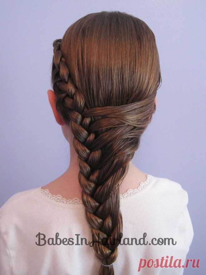 Half French Braid Hairstyle -