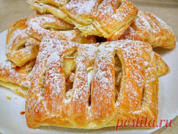 Слойки с яблоками из слоёного теста - ЖЕНСКИЙ  МИР - медиаплатформа МирТесен