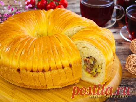 Пирог с беконом, картофелем и грибами. Пирог с беконом, картофелем и грибами