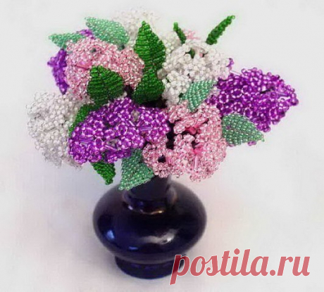 Сирень из бисера