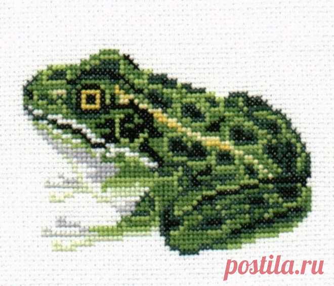 Gráfico de punto de cruz de rana leopardo en formato PDF - Etsy España