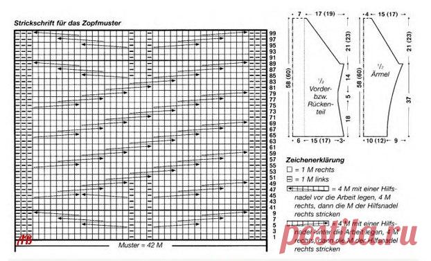 Женский кардиган вязанный спицами оригинальным узорам