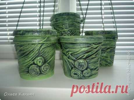 Кашпо из пластмассовых ведёрок. | Страна Мастеров