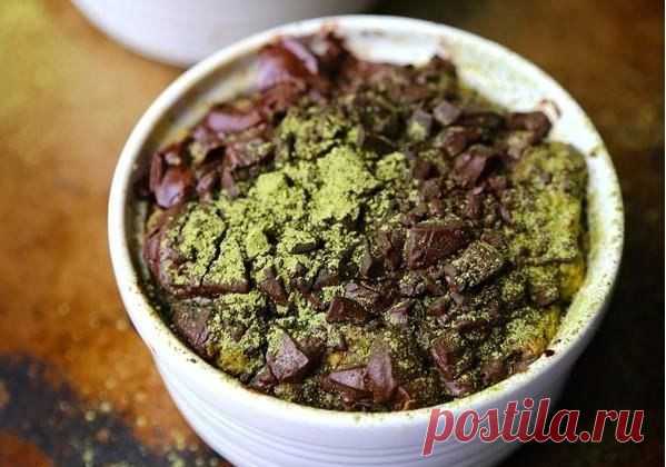 Шоколадный пудинг из хлеба.