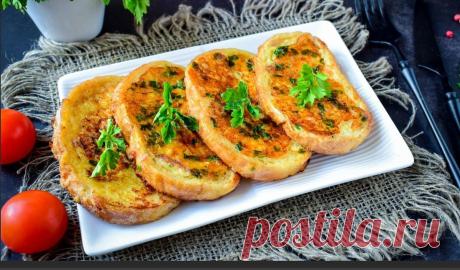 Как сделать гренки на сковороде – Рецепт с болтушкой