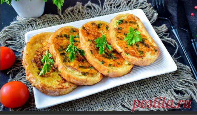 Как сделать гренки на сковороде – Рецепт с болтушкой