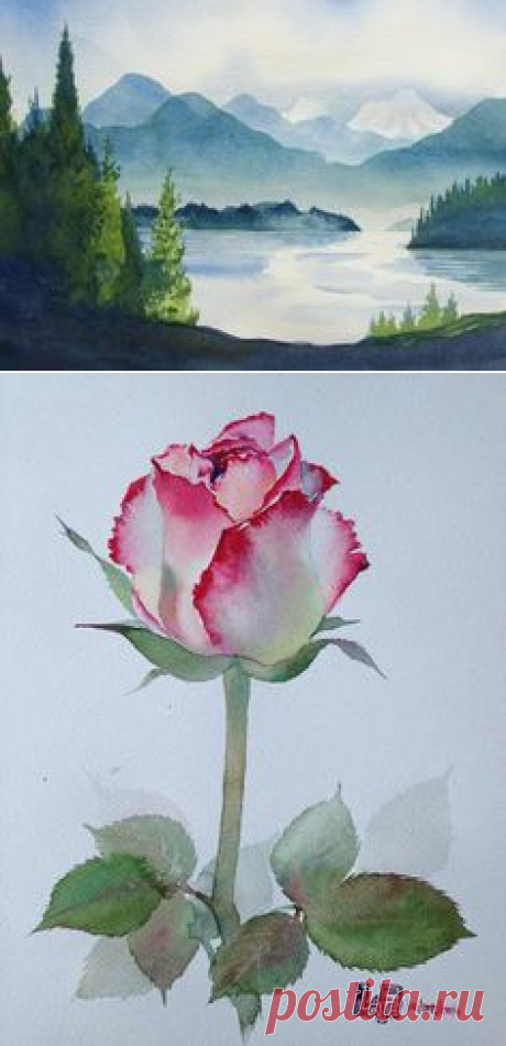 (116) Texture Techniques using a Combination of Watercolor, Ink, Pastel and Gouache to Build up a Convincing Visual Texture in a Watercolor Painting.