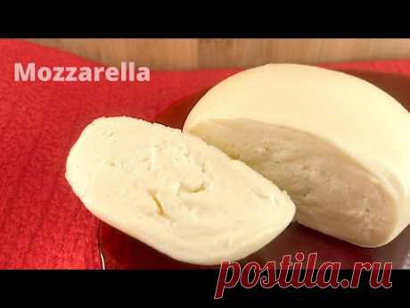 Как приготовить моцареллу в домашних условиях Рецепт вкусного сыра моцарелла из 2-х ингредиентов