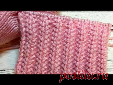 ПЫШНАЯ ОБЪЕМНАЯ РЕЗИНКА/ РЕЗИНКА СПИЦАМИ ДЛЯ ШАПКИ, ШАРФА, СНУДА/Очень легко вяжется!