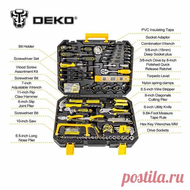 http://ali.pub/1w7tgs - Набор инструментов DEKOPRO на 168 предметов.

Цена - 4439 р. Скидка - 30% уже в цене. Доставка бесплатная.

#инструменты@men.aliex