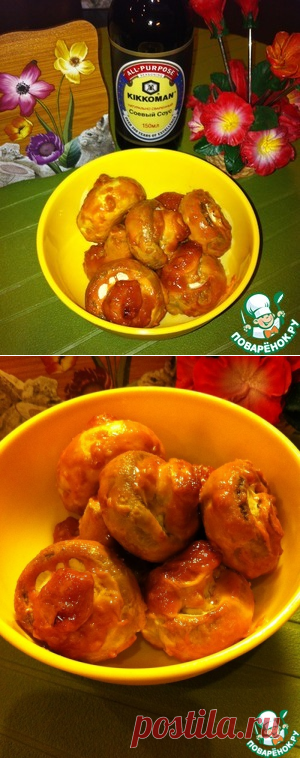 Сочные и ароматные запеченные шампиньоны - кулинарный рецепт