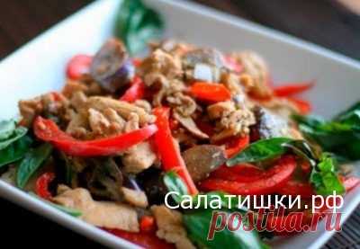 РЕЦЕПТ САЛАТА С КУРИНОЙ ГРУДКОЙ И ОВОЩАМИ » Рецепты вкусных салатов
