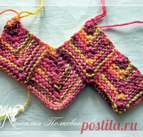 Вяжем в технике пэчворк. 2МК