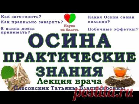 ОСИНА ПРАКТИЧЕСКИЕ ЗНАНИЯ -||- ОСИНА КОРА ЭФФЕКТИВНЫЙ ПРИЕМ - ПЛЕСОВСКИХ ТАТЬЯНА ВЛАДИМИРОВНА ОСИНА