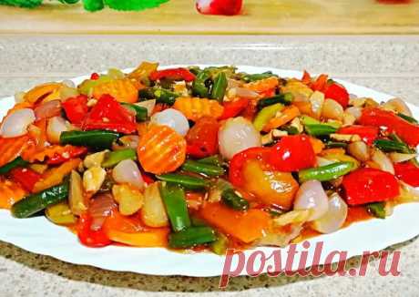 (1) Свинина с овощами в кисло-сладком соусе🥡 - пошаговый рецепт с фото. Автор рецепта Любовь . - Cookpad