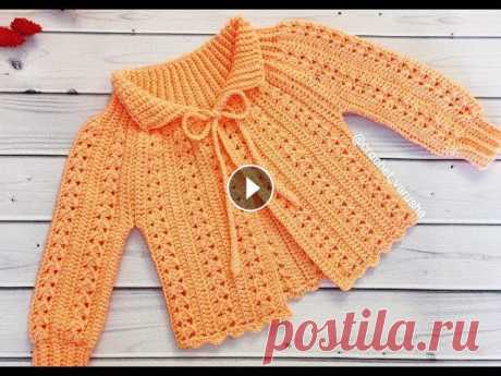 Кардиган крючком. Часть - 1 //Crocheted cardigan//Children's blouse crocheted #ВязаниекрючкомсНатальейРогатовской Также вы можете посмотреть другие мои видео уроки: Самая модная шапка сезона Зима - Весна 2020: Шапка бини крючком...