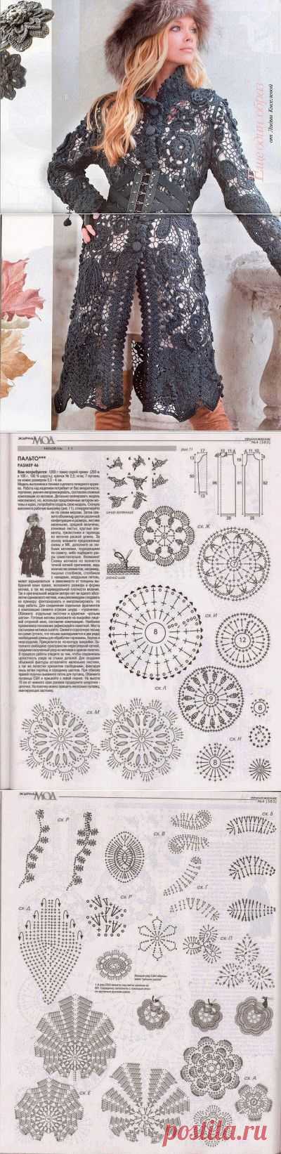 Irish crochet &: Irish lace coat.