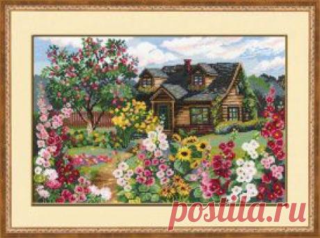 Фабрика Пряжи :: RIOLIS Сотвори сама (Пейзажи) :: №978&quot;Цветущий сад&quot;
