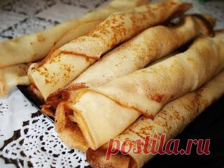 Самые вкусные рецепты: Тонкие блинчики