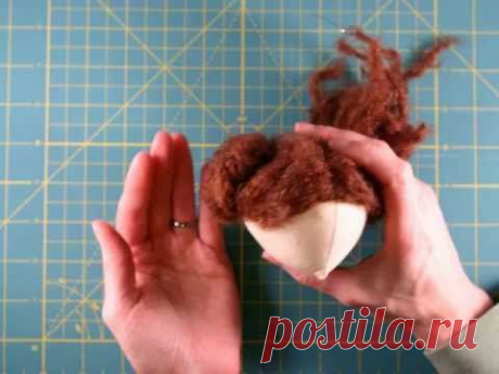 Прическа для куклы тильды из ниток. Простой метод, мастер класс / Тильда, мягкие игрушки своими руками, выкройки / КлуКлу. Рукоделие - бисероплетение, квиллинг, вышивка крестом, вязание