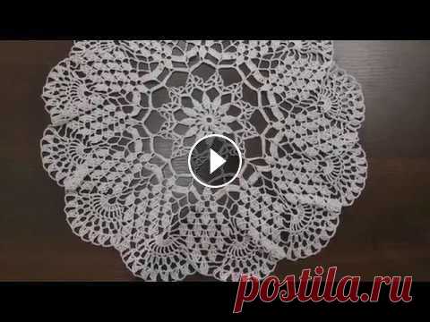 САЛФЕТКА КРЮЧКОМ      часть 1/ Сrochet napkin part 1 В этом видеоуроке Вы научитесь вязать еще одну красивую салфетку - воздушная, легкая, необычная, а главное - быстро вяжется! С ней справится даже начи...