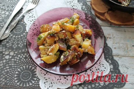 Картошка в сметане на сковороде рецепт с фото пошагово - 1000.menu
