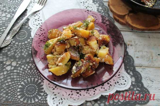 Картошка в сметане на сковороде рецепт с фото пошагово - 1000.menu