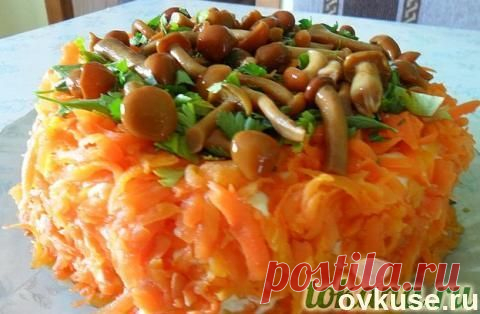 Салат " Грибное лукошко" - Простые рецепты Овкусе.ру