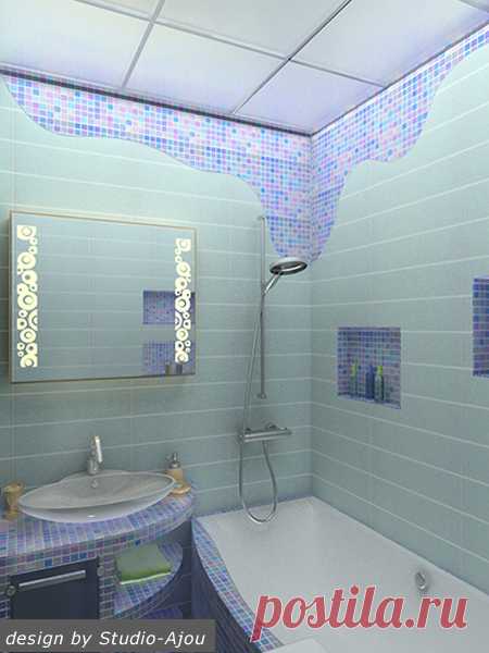 Мозаика в ванной: секреты удачного декора.