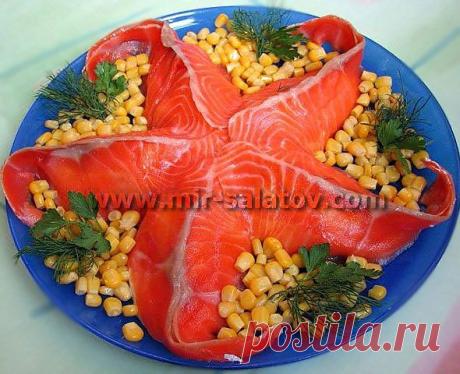 Праздничные салаты с фото. Салат Морская звезда