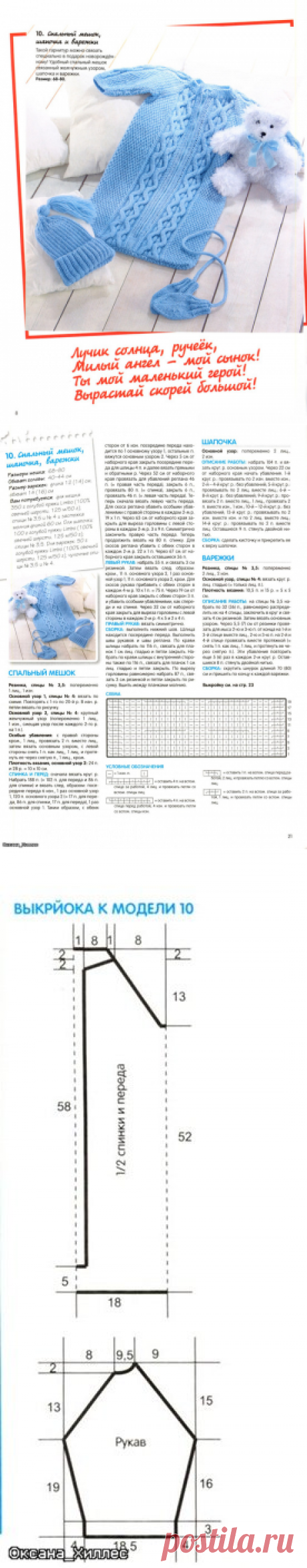 Спальные мешки для новорожденных - Вязание - Страна Мам