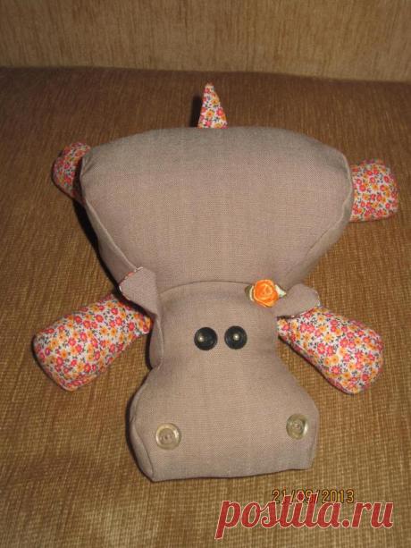 Шьем милого бегемотика - Ярмарка Мастеров - ручная работа, handmade