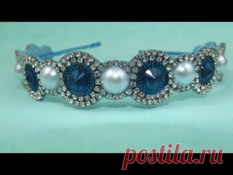 Faça você mesma: Tiara com pedraria e strass