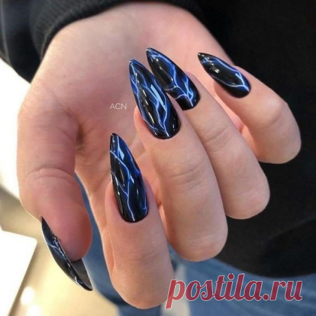 Красивый маникюр на миндальные ногти 2022: интересные идеи, современный дизайн ногтей, фото | Идеи красоты | Яндекс Дзен