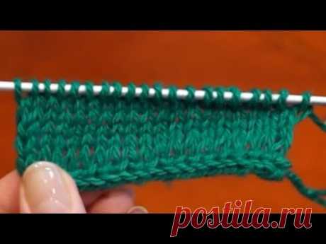 Набор края спицами. Край i-шнуром. Вязание края. (edge cord knitting)