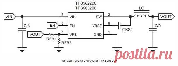 TPS563200 – 17V 3A DC-DC регулятор в корпусе SOT-23