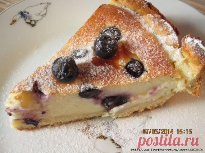 Пирог (Чизкейк ) с творожно — ягодной начинкой | БУДЕТ ВКУСНО!