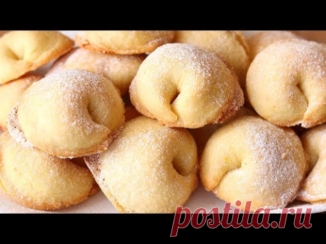 ПРОСТО ФАНТАСТИКА! ТАК ПРОСТО ПЕЧЕНЬЕ с ВОЗДУШНОЙ НАЧИНКОЙ.🥟 Сладкие ПЕЛЬМЕШКИ с БЕЗЕШКОЙ. Выпечка